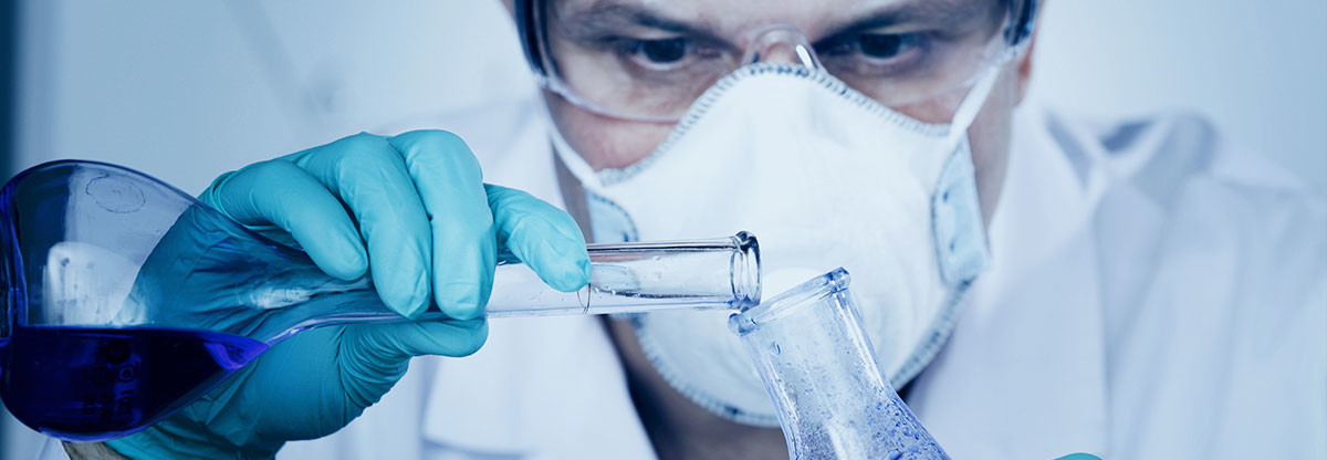 man-in-lab Custom Solution Quality Control