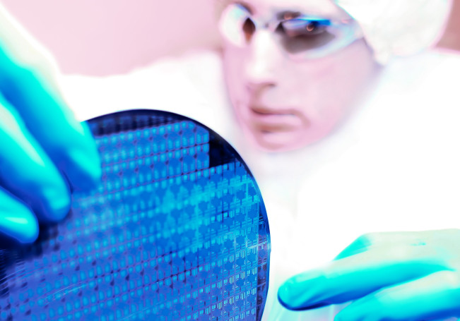 iStock_000010347283Small SEMI electronic, computer chip wafer manufacturing