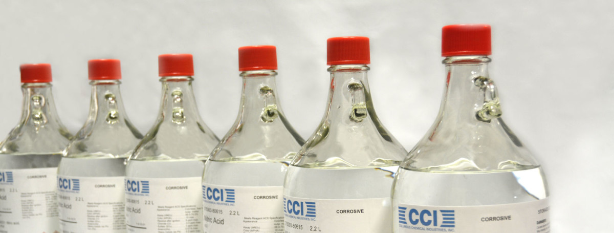 Nitric acid bottles